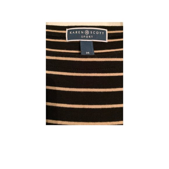 Karen Scott Black and Tan Dress - Picture 2 of 3